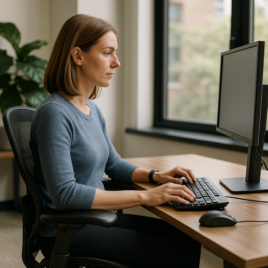 Transform your workspace: unlock the power of ergonomics for health and productivity - Illustration