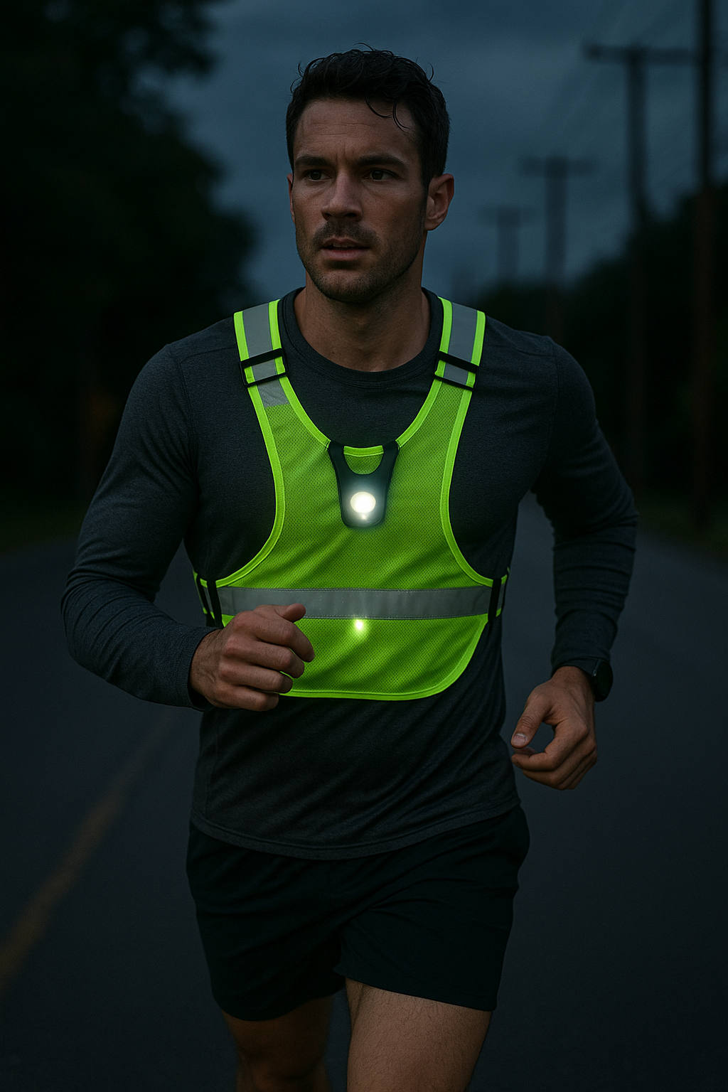 Shine Bright on Your Run with the Perfect Reflective Vest - Illustration