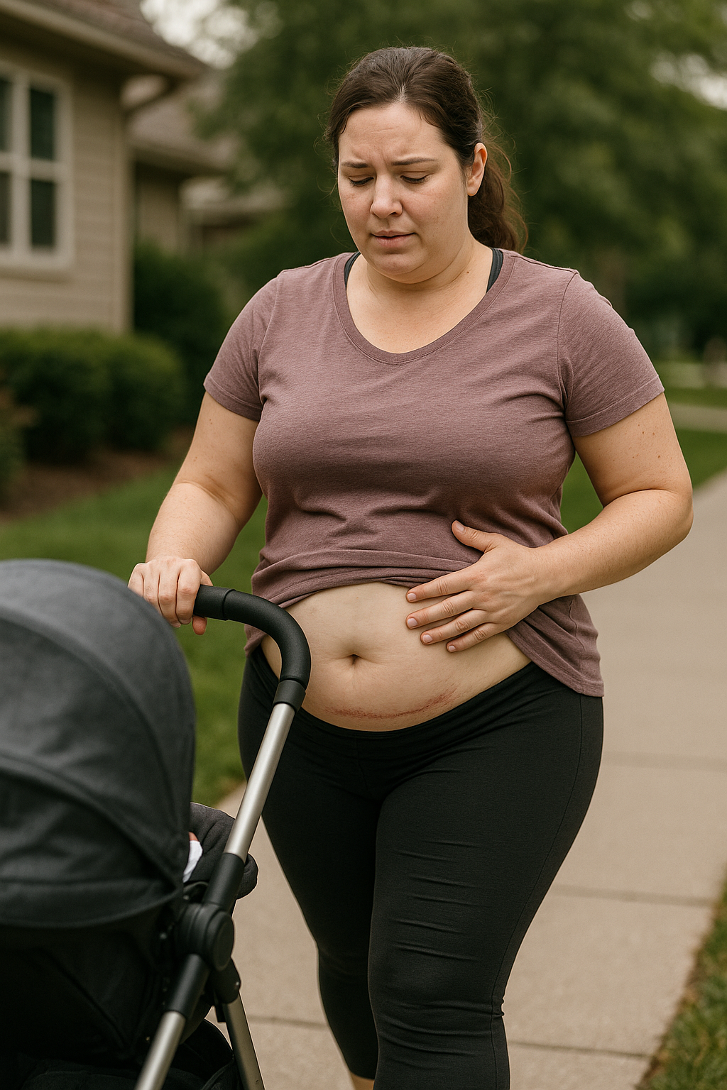 Rediscovering Strength: Embrace Gentle Movement After a C-Section - Illustration