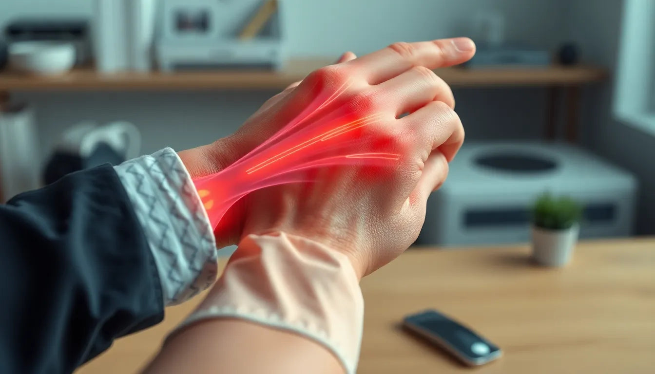 Ondt i håndled: find lindring med de rette øvelser og hjælpemidler - Illustration