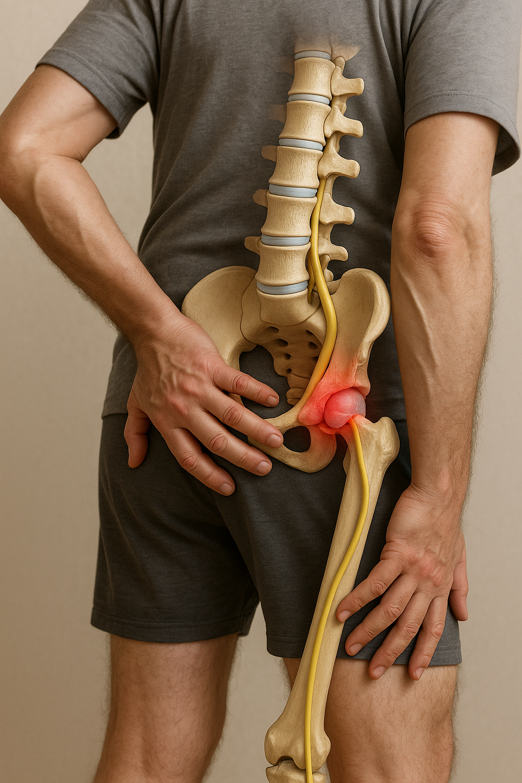 Relieve the Pain: Effective Ways to Ease a Pinched Sciatic Nerve - Illustration