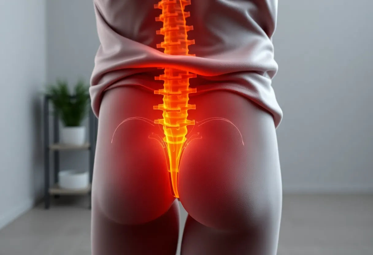 Find relief from sciatic nerve inflammation naturally - Illustration