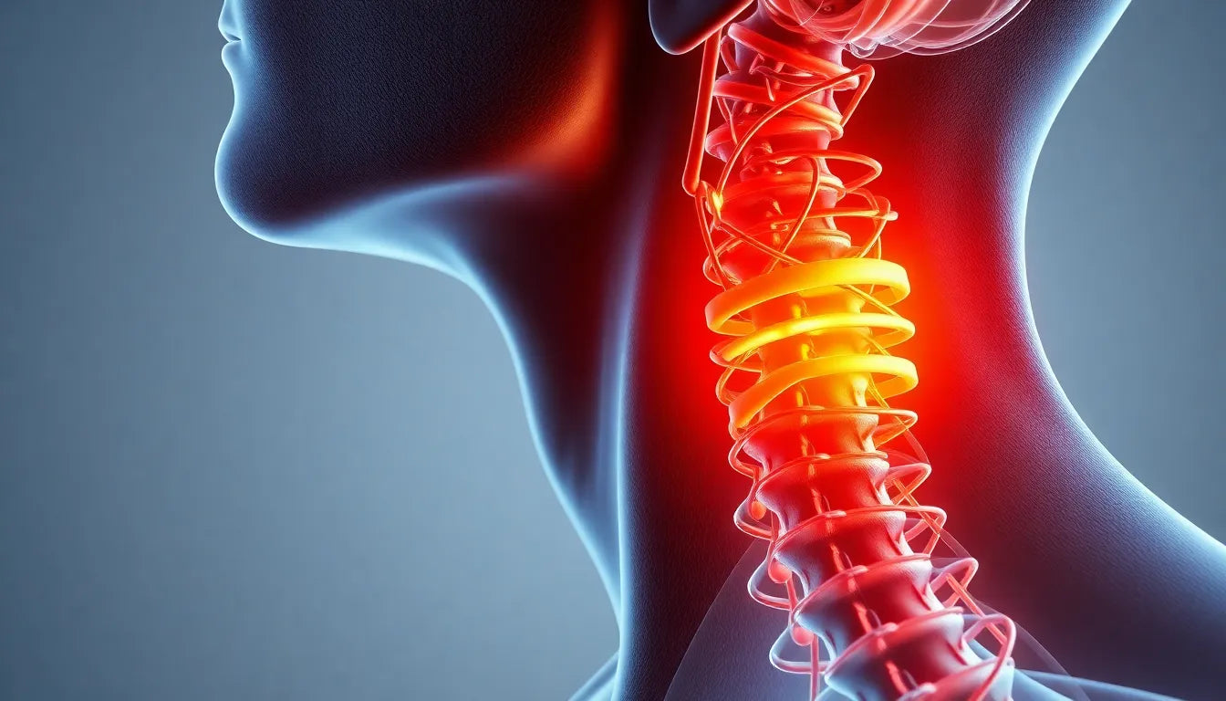 Unravel the mystery of dizziness from a herniated disc in the neck - Illustration