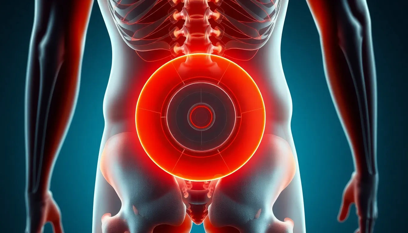 Understanding the pain in your lower back: herniated discs explained - Illustration